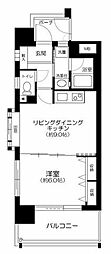 ダイアパレス池袋ルネッサンス 1LDKの間取図画像