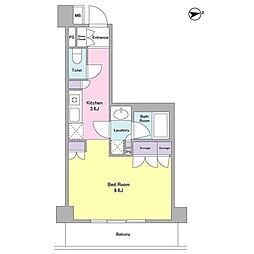 CITYCURRENT代官山 1Kの間取図画像