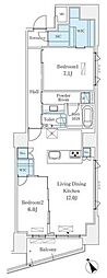 LeUnDeuxMinami-Aoyama 2LDKの間取図画像