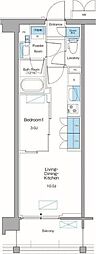 新宿区高田馬場3丁目マンション 1LDKの間取図画像