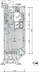 メインステージ亀戸4 1Kの間取図画像