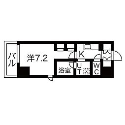 SEASONFLATS押上SOUTH 1Kの間取図画像