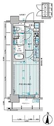 MAINSTAGE菊川 1Kの間取図画像