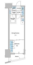 ルフォンプログレ志村坂上 1DKの間取図画像