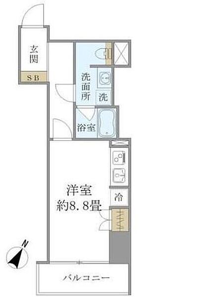 東京都新宿区箪笥町(賃貸マンション1R・2階・31.89㎡)の写真 その2
