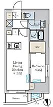 東京都台東区北上野２丁目（賃貸マンション1LDK・6階・36.36㎡） その2