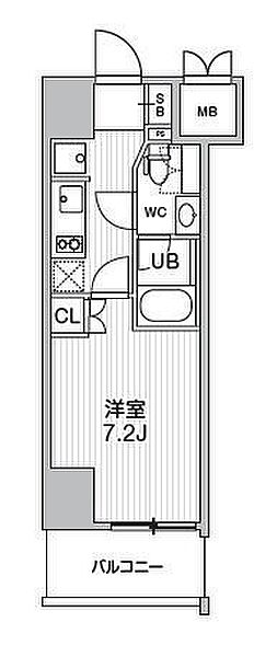東京都台東区駒形１丁目(賃貸マンション1K・8階・25.50㎡)の写真 その2