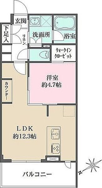 東京都文京区春日２丁目(賃貸マンション1LDK・2階・40.95㎡)の写真 その2