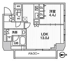 東京都台東区鳥越１丁目（賃貸マンション1LDK・8階・43.70㎡） その2