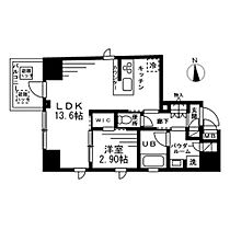 東京都台東区松が谷１丁目（賃貸マンション1LDK・6階・40.40㎡） その2