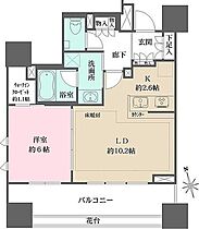 東京都台東区東上野５丁目（賃貸マンション1LDK・12階・47.39㎡） その2