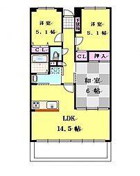 グランコート野田 3LDKの間取図画像