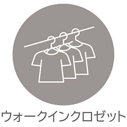 ウォークインクロゼットなど充実の収納。お部屋もすっきり片付きます。