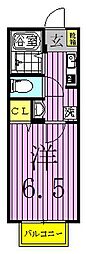 エムズ江北 1Kの間取図画像