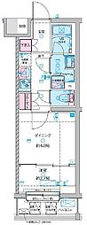 GENOVIA竹ノ塚 1DKの間取図画像