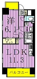 FUTUREHOKIMA 1LDKの間取図画像
