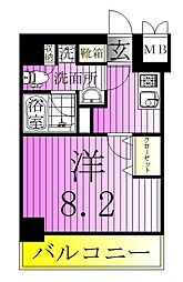 アーバンパーク綾瀬 1Kの間取図画像