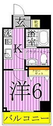 Risingplace綾瀬二番館 1Kの間取図画像