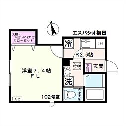 エスパシオ梅田 1階/102
