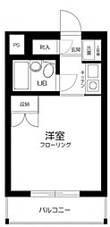 トップ金町 1Kの間取図画像