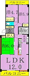 グレイスコート竹ノ塚 3LDKの間取図画像