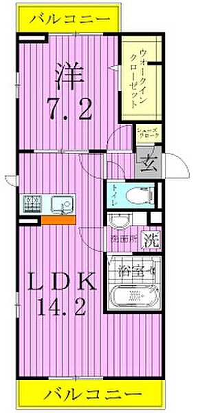 D－room煌（キララ） 201｜東京都足立区六木４丁目(賃貸アパート1LDK・2階・48.54㎡)の写真 その2