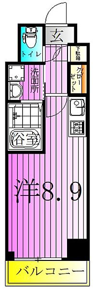 ART APARTMENT IN TOKYO NORTH 504｜東京都足立区栗原３丁目(賃貸マンション1R・5階・25.50㎡)の写真 その2