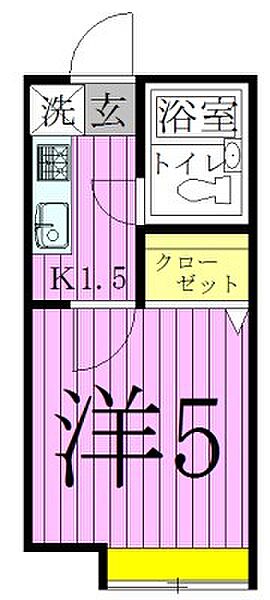 パークヴィレッジ竹の塚C 202｜東京都足立区皿沼２丁目(賃貸アパート1K・2階・14.00㎡)の写真 その2