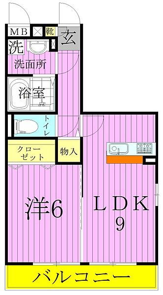 セピアコート 201｜東京都足立区保木間１丁目(賃貸アパート1LDK・2階・40.35㎡)の写真 その2