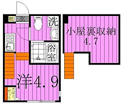 東京都足立区足立１丁目（賃貸アパート1R・2階・16.41㎡） その2