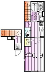 MIJAS　Kameari−ESTE 2階1Kの間取り