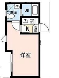 Rejoel 1階1Kの間取り
