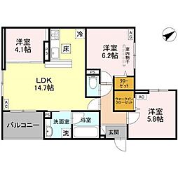 モンステラ 2階/-