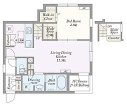 My Syle Vintage 柏あけぼの 1LDKの間取図画像
