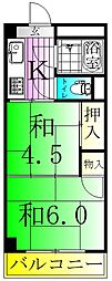 パークフラッツ舎人 2Kの間取図画像