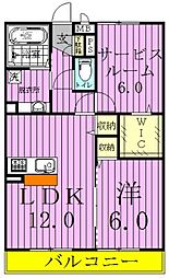 エクセル弐番館 2LDKの間取図画像