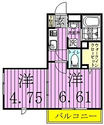 グランデヴィクトワール 2Kの間取図画像