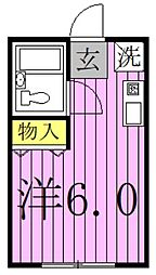 スカイメゾン ワンルームの間取図画像