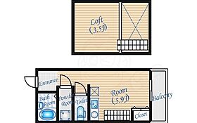 BiBi　HOUSE  ｜ 東京都調布市西つつじケ丘４丁目（賃貸アパート1R・2階・16.42㎡） その2