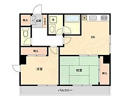 ミール千歳烏山 2DKの間取図画像