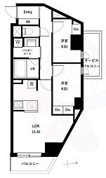 URBANPARKタカイド 2LDKの間取図画像