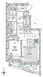 ヴァースクレイシア芦花公園ウエスト 1LDKの間取図画像