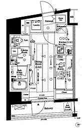 ARKMARK八幡山 1DKの間取図画像