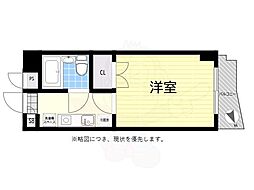 ワコーレ八幡山 1Kの間取図画像