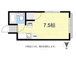 ヴァイサー・ホーフ ワンルームの間取図画像
