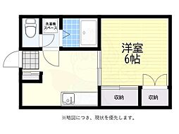 ハウスアゼリア 1DKの間取図画像