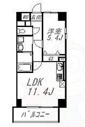 エスポアール蘆花公園 1LDKの間取図画像