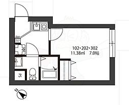 KYUDEN BASE 1Kの間取図画像