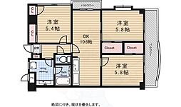 カーサエッチェルサ世田谷 3LDKの間取図画像