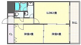 サウスパラジェ 902 ｜ 大阪府大阪市浪速区恵美須西２丁目14-13（賃貸マンション2LDK・9階・48.00㎡） その2